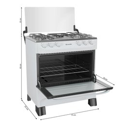 Fogão Mueller 5 Bocas Com Ultra Chama Branco - MFI5BA - 3