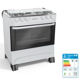 Fogão Mueller 5 Bocas Com Ultra Chama Branco - MFI5BA - 6
