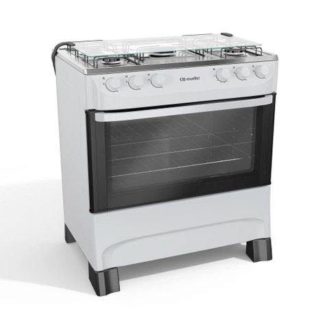 Fogão Mueller 5 Bocas Com Ultra Chama Branco - MFI5BA