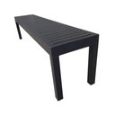 Ver imagem 4 de Conjunto Mesa Ripada com 2 Banco Ripado Alumínio 2.00x0.90m
