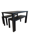 Ver imagem 2 de Conjunto Mesa Ripada com 2 Banco Ripado Alumínio 2.00x0.90m