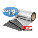 Ver imagem 2 de Manta Asfaltica / Térmica Vedatudo Cinza 30cm x 10m 0,6mm Dryko Unico