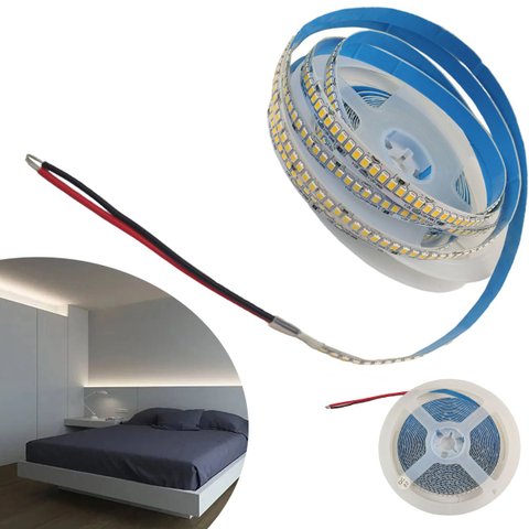 Fita Led 16W 240Leds 4000K Iluminaçao Sala Quarto Casa Gesso Sanca Teto Rebaixado Decoraçao Interna 