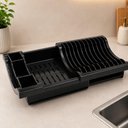 Ver imagem 4 de Escorredor Loucas Pratos Retratil Linha Cozinha Gourmet Porta Talheres Organizador Cozinha Pia Compa