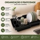 Ver imagem 6 de Escorredor Loucas Pratos Retratil Linha Cozinha Gourmet Porta Talheres Organizador Cozinha Pia Compa
