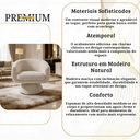 Ver imagem 5 de Poltrona Giratória Orgânica Maya Tecido Courino Premium Design Redondo Sala Quarto Suporta 150kg