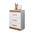 Ver imagem 6 de Cômoda Ternura Flex para Quarto Infantil 3 Gavetas Branco/Nature