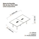 Ver imagem 3 de Mesa Reunião para Escritorio 3200x1200 Mrcpb3212