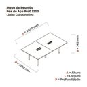 Ver imagem 3 de Mesa Reunião 240cm X 120cm Mrcpb2412