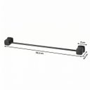 Ver imagem 4 de Toalheiro para Banheiro Linear Block 26794 Meber - Preto