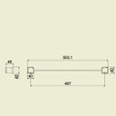 Ver imagem 5 de Toalheiro para Banheiro Linear Block 26794 Meber - Preto