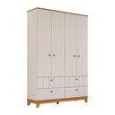 Ver imagem 2 de Guarda-Roupa Infantil 100% MDF 4 Portas e 4 Gavetas 148cm Multimóveis Crper-GRP131 Off White/