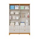 Ver imagem 4 de Guarda-Roupa Infantil 100% MDF 4 Portas e 4 Gavetas 148cm Multimóveis Crper-GRP131 Off White/