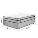Ver imagem 5 de Conjunto Base Box Casal e Colchão Casal Comfort Luna CabeCasa MadeiraOriginals