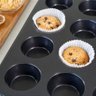 Forma Antiaderente Cupcake 12 Cavidades Aço Carbono Teflon - 3