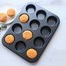Forma Antiaderente Cupcake 12 Cavidades Aço Carbono Teflon - 4