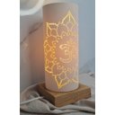 Ver imagem 2 de Luminária de Mesa Abajur em Pvc e Madeira