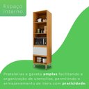 Ver imagem 6 de Armário Paneleiro Cristaleira 100% Mdf Paloma