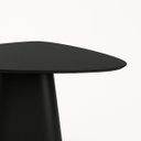 Ver imagem 2 de Mesa de Jantar Cone Orgânica Tríon Redonda 140x144 Cm Laca Preta