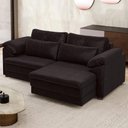 Ver imagem 2 de Sofá Retrátil para Sala de Estar 2 Lugares 175cm Riza S03 Couro Vinho - Lyam Decor