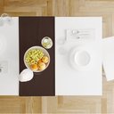 Ver imagem 6 de 1 Caminho Trilho Mesa Impermeável PVC Trama Café 42x140