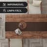 1 Caminho Trilho Mesa Impermeável PVC Trama Café 42x140 - 3