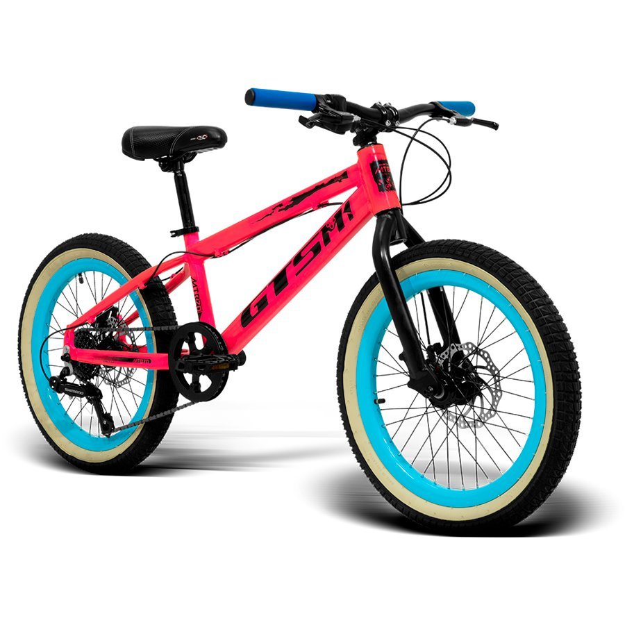 Bicicleta GTSM1 MTB20 Câmbio Shimano 7v Freio a Disco MTB 20 Alumínio Rosa Neon - 2