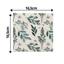 Guardanapo Decorado Folhagens Folhas Duplas 33cm 20 Folhas - Tuut - 3
