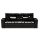 Ver imagem 3 de Sofá Cama 02 lugares Lisboa Corano Preto - D’Rossi