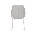 Ver imagem 5 de Kit 4 Cadeiras Clara Rivatti 51 Cm (largura) Estofado em Tecido Fendi e Base em Aço Off White