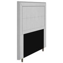 Ver imagem 2 de Cabeceira Cama Box Solteiro Luxor 90cm com Tachas e Frame Corano Branco - Abmaza