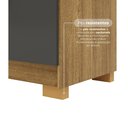 Ver imagem 7 de Cômoda Sapateira 5 Gavetas 2 Portas Cannes