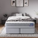 Ver imagem 1 de Conjunto Base Box Casal e Colchão Queen Extra Firme Luna CabeCasa MadeiraOriginals