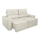 Ver imagem 7 de Sofá Retrátil/reclinável 1,80m Confortável Luxo Balaqui Cor:bege