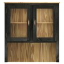 Ver imagem 2 de Oratório em Madeira Maciça com 2 Portas de Vidro Preto Oliva