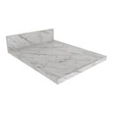 Ver imagem 1 de Tampo Mdp 25mm para Balcão de Cozinha 40cm Multimóveis Cr20419 Mármore Branco Mármore Branco