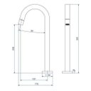 Ver imagem 6 de Torneira Link Quadrada Alta Banheiro Lavatório 1074 1/4 de Volta Cromada