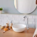 Ver imagem 5 de Torneira Link Quadrada Alta Banheiro Lavatório 1074 1/4 de Volta Cromada