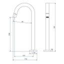 Ver imagem 6 de Torneira Link Quadrada Alta Banheiro Lavatório 1074 1/4 de Volta Cromada