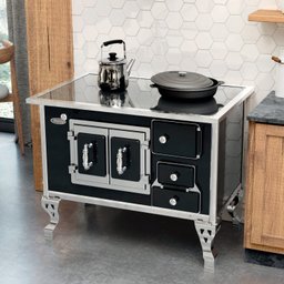 Fogão a Lenha N2 Porta Dupla Vitroceramico L/e - 1