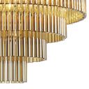 Ver imagem 2 de Pendente Vivi Dourado e Conhaque (d)60cm (a)42cm 9xe14 360w - Aq031g