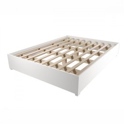 Base Cama Box Casal Imperatriz Com Pés Branco Viero - 1