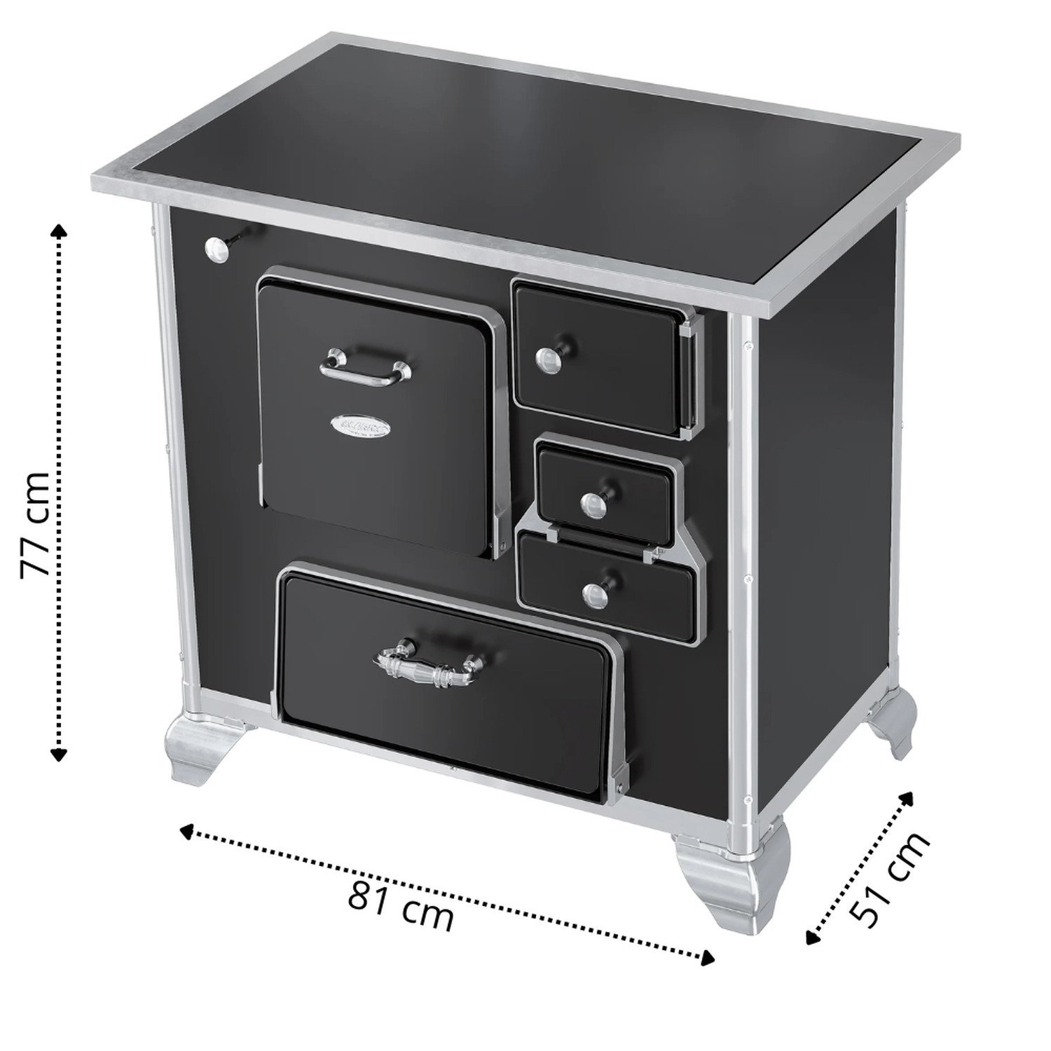 Fogão a Lenha N1 Gabinete Vitroceramico L/e - 3