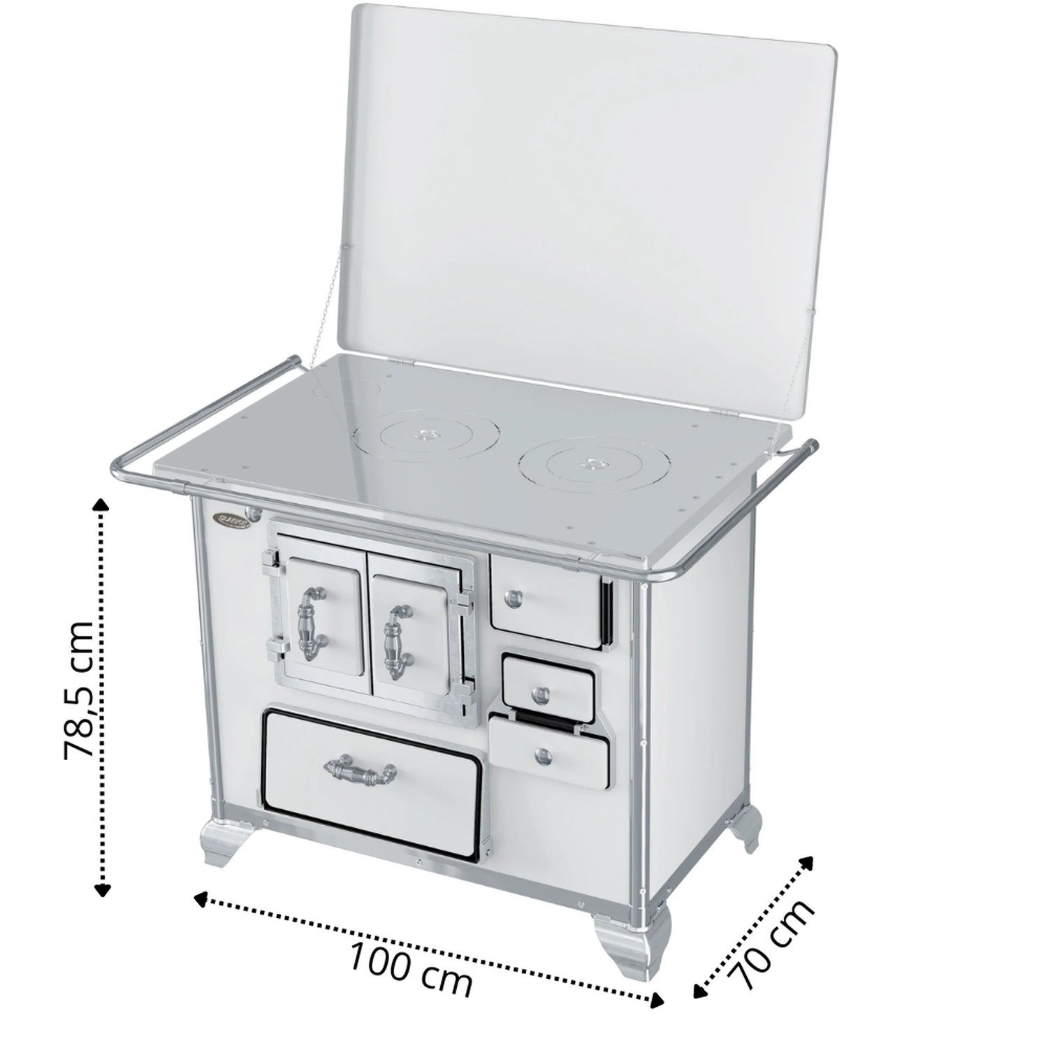 Fogão a Lenha N2 Gabinete Af Porta Dupla L/e - 3