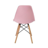 Cadeira Eames Rosa - Base Madeira Natural - 5
