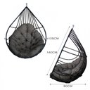 Ver imagem 5 de Cadeira Balanço Ninho Suspenso Gota de Fibra com Almofada Impermeável Acesse Móveis