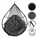 Ver imagem 2 de Cadeira Balanço Ninho Suspenso Gota de Fibra com Almofada Impermeável Acesse Móveis