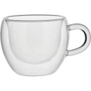 Ver imagem 1 de CLEAR XÍCARA CAFÉ 6x9x7cm 75ml BOROSILICATO TRANSP 6PÇ PAREDE DUPLA