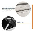 Ver imagem 4 de Conjunto Base Box Baú Queen e Colchão Ultra Firme Luna CabeCasa MadeiraOriginals