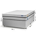 Ver imagem 3 de Conjunto Base Box Baú Casal e Colchão Ultra Firme Luna CabeCasa MadeiraOriginals